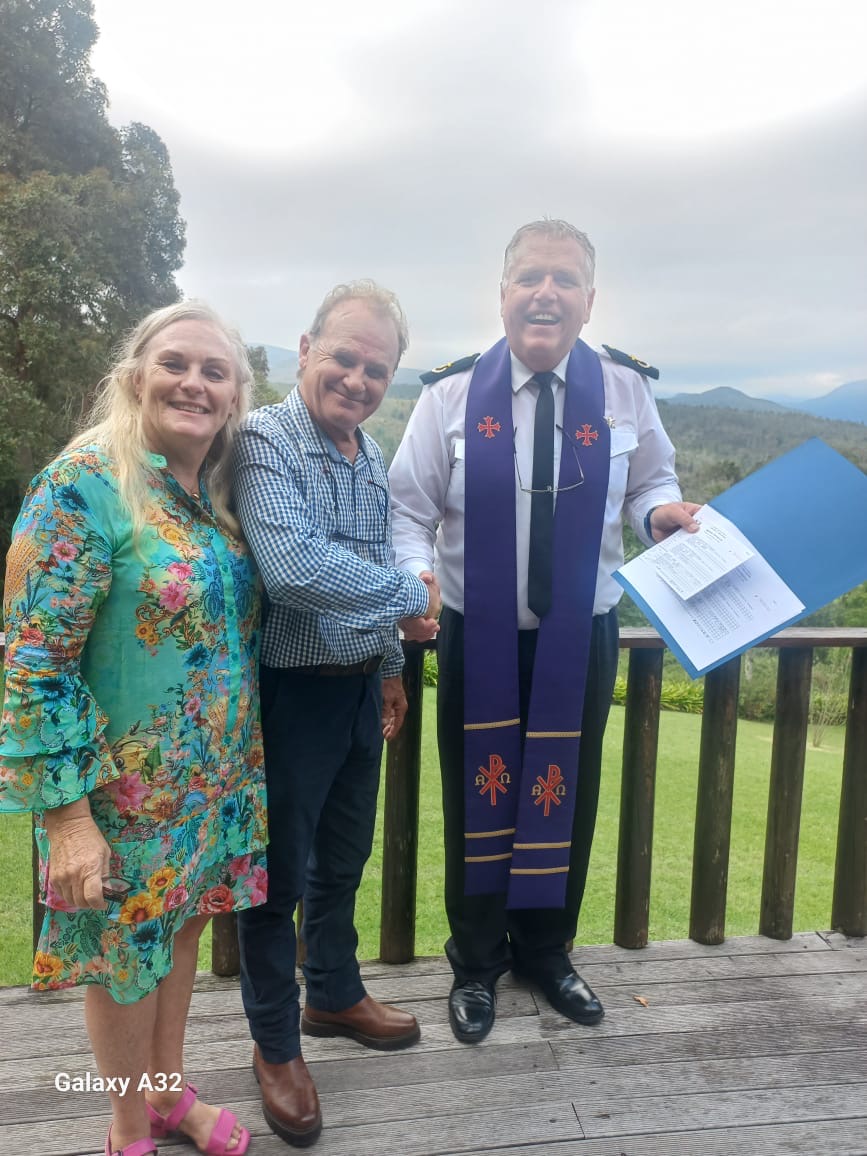 Wedding ceremony by Dr. Gerrit Rademeyer in Nongoma