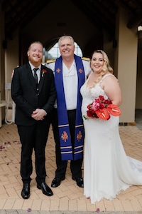 Wedding ceremony by Dr. Gerrit Rademeyer in Nongoma