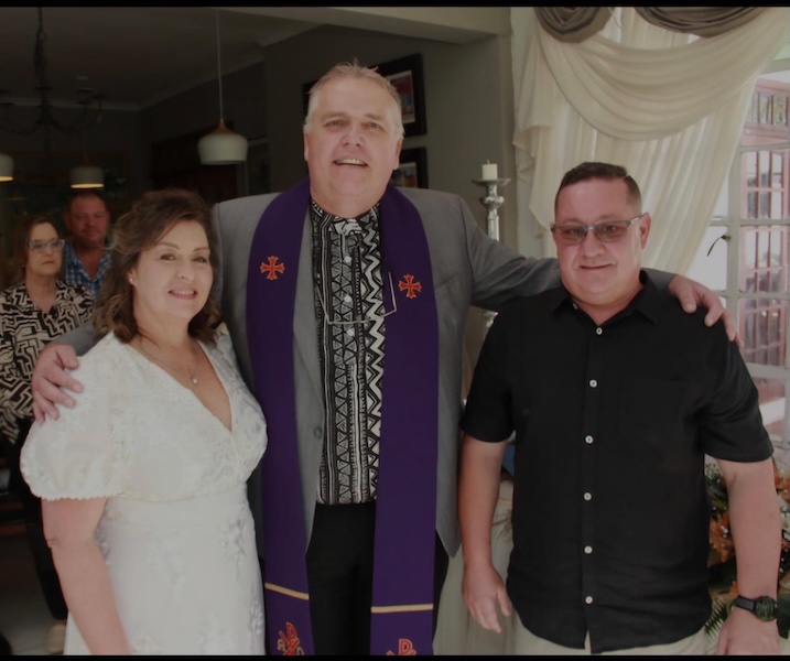 Wedding ceremony by Dr. Gerrit Rademeyer in Nongoma