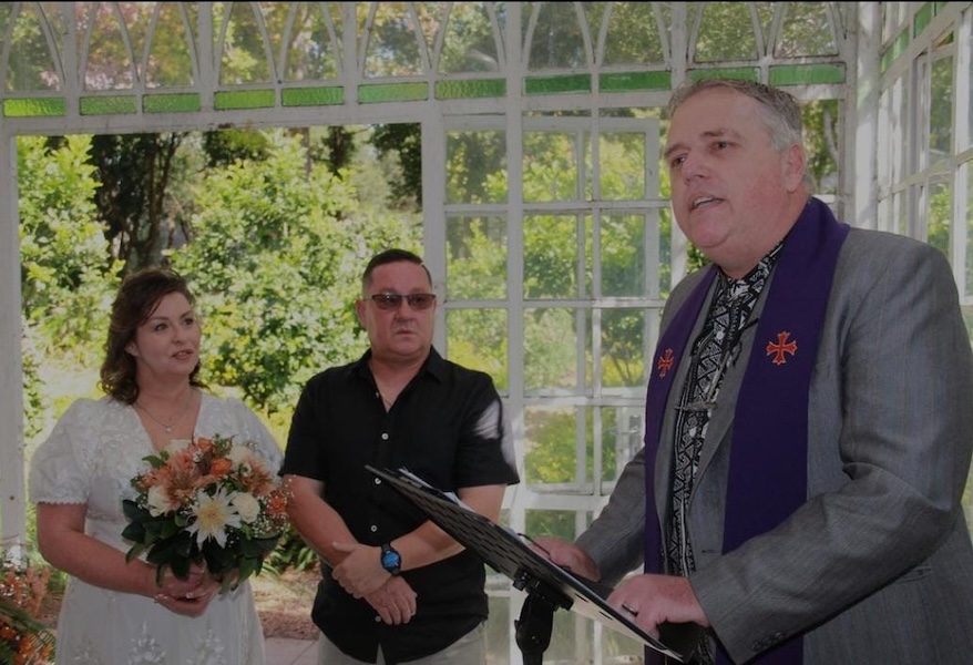 Wedding ceremony by Dr. Gerrit Rademeyer in Nongoma