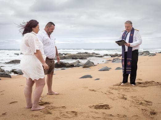 Wedding ceremony by Dr. Gerrit Rademeyer in Nongoma