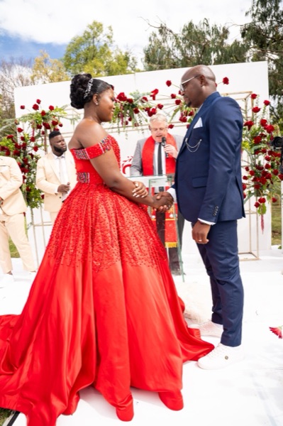 Wedding ceremony by Dr. Gerrit Rademeyer in Nongoma
