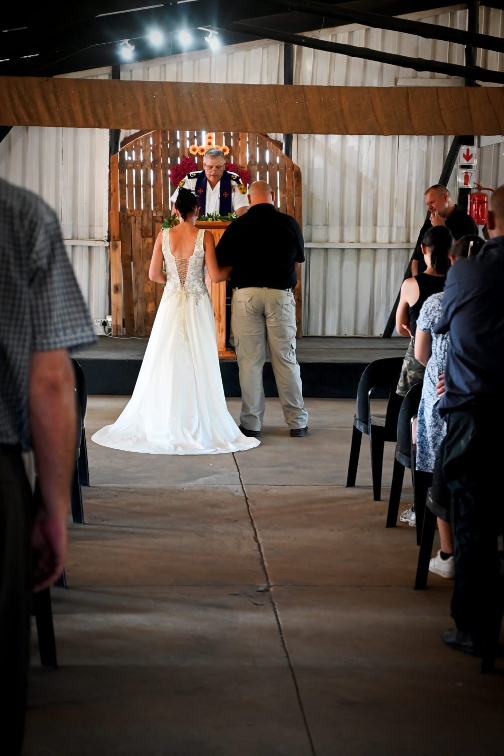 Wedding ceremony by Dr. Gerrit Rademeyer in Nongoma