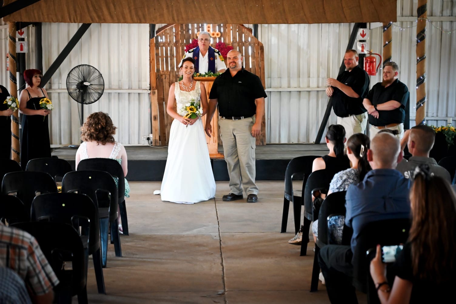 Wedding ceremony by Dr. Gerrit Rademeyer in Nongoma