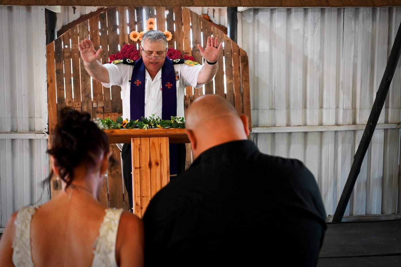 Wedding ceremony by Dr. Gerrit Rademeyer in Nongoma